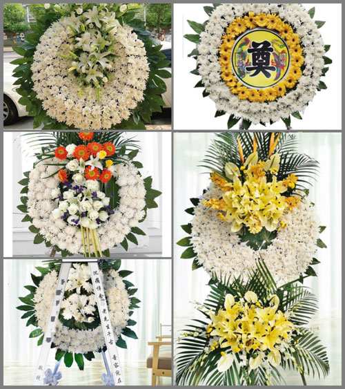 河南南阳邓州市龙堰乡小河村花圈速递